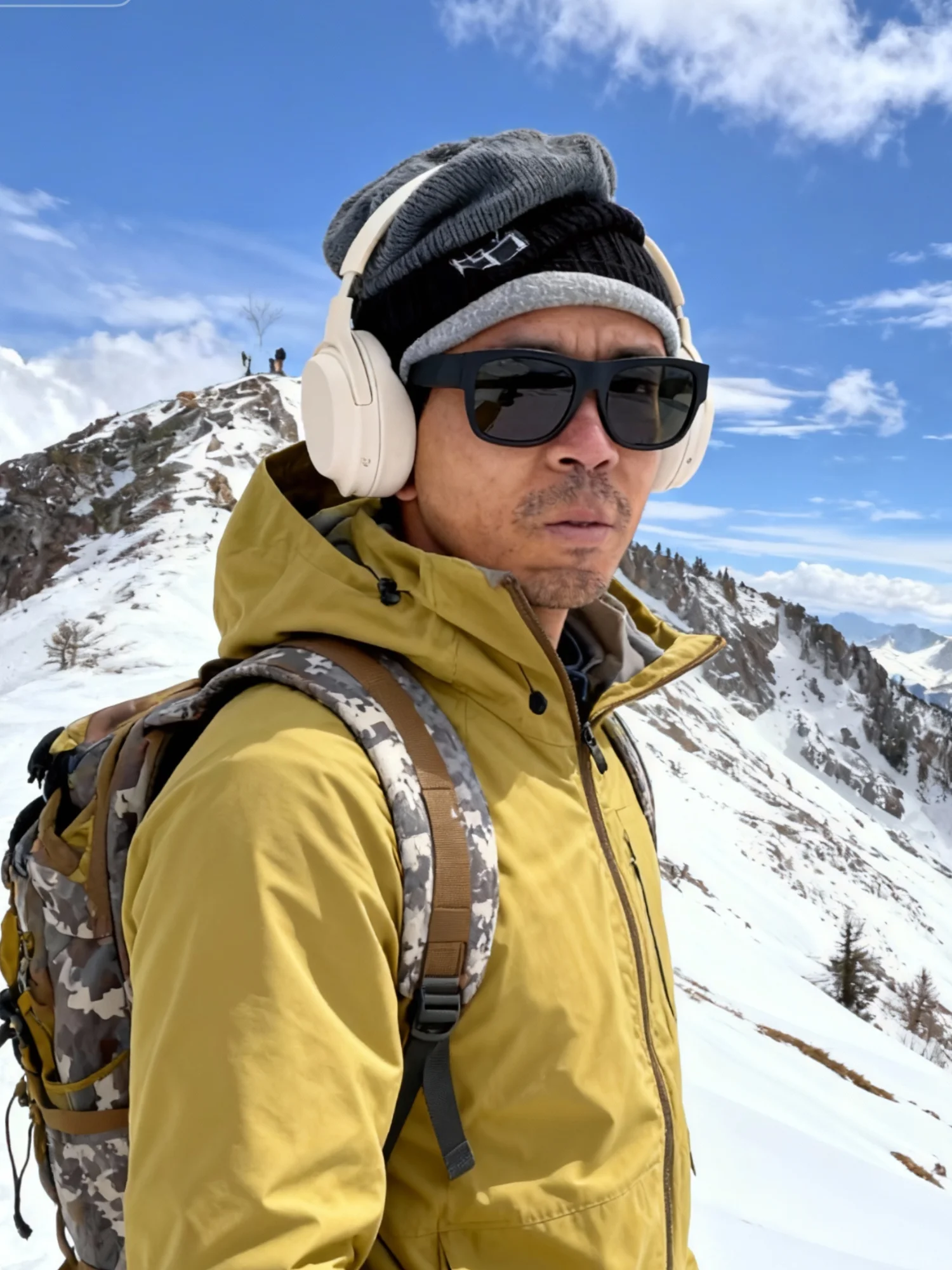 Person hiking with DreamPhones